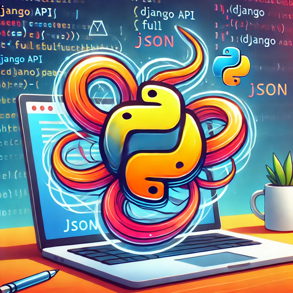 Ilustração mostrando como criar uma API Django com CRUD completo.